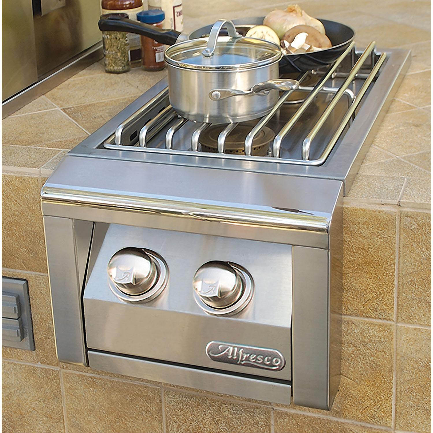 Alfresco Built-In Natural Gas Double Side Burner – Outdoor Florida Kitchens