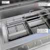 42"Gas Hybrid Dual Zone Charcoal/Wood Burning Grill - Image 4
