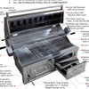 42"Gas Hybrid Dual Zone Charcoal/Wood Burning Grill - Image 6