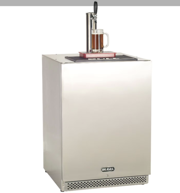 Bull 24" Left Hinge Outdoor Rated Single Tap Beer Kegerator - Model# 17900