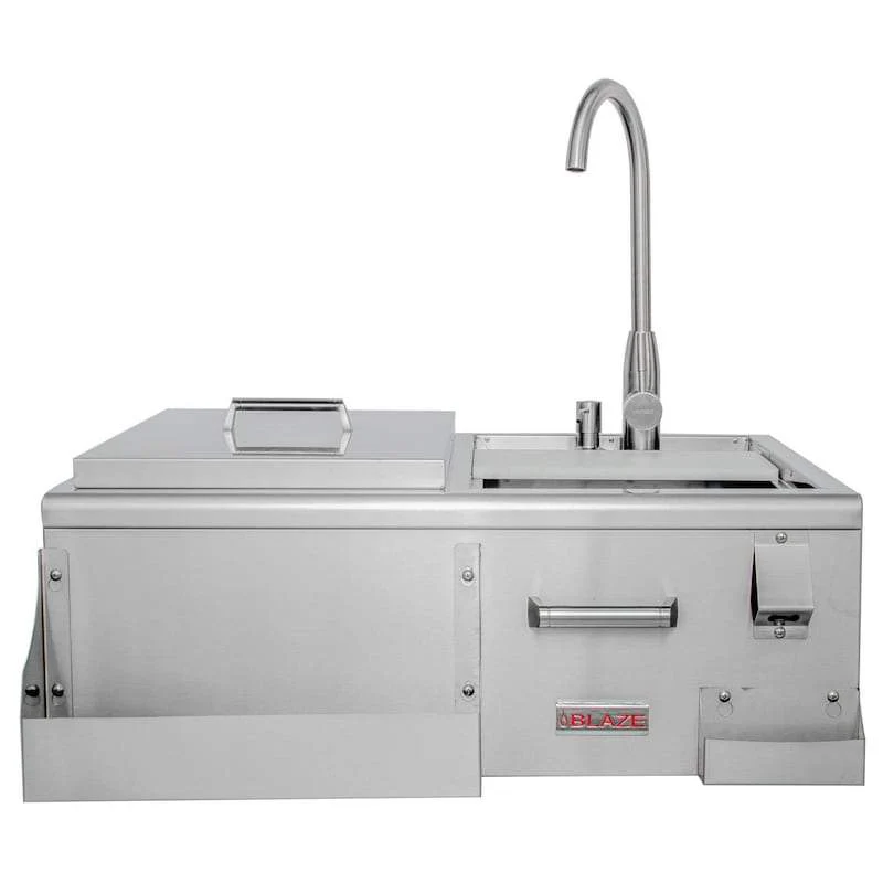 Blaze 30-Inch Beverage Center w/ Sink & Ice Bin Cooler - BLZ-30CKT-SNK