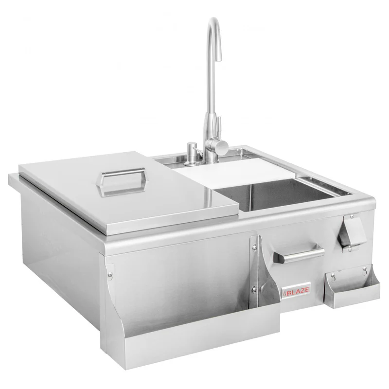 Blaze 30-Inch Beverage Center w/ Sink & Ice Bin Cooler - BLZ-30CKT-SNK - Image 2