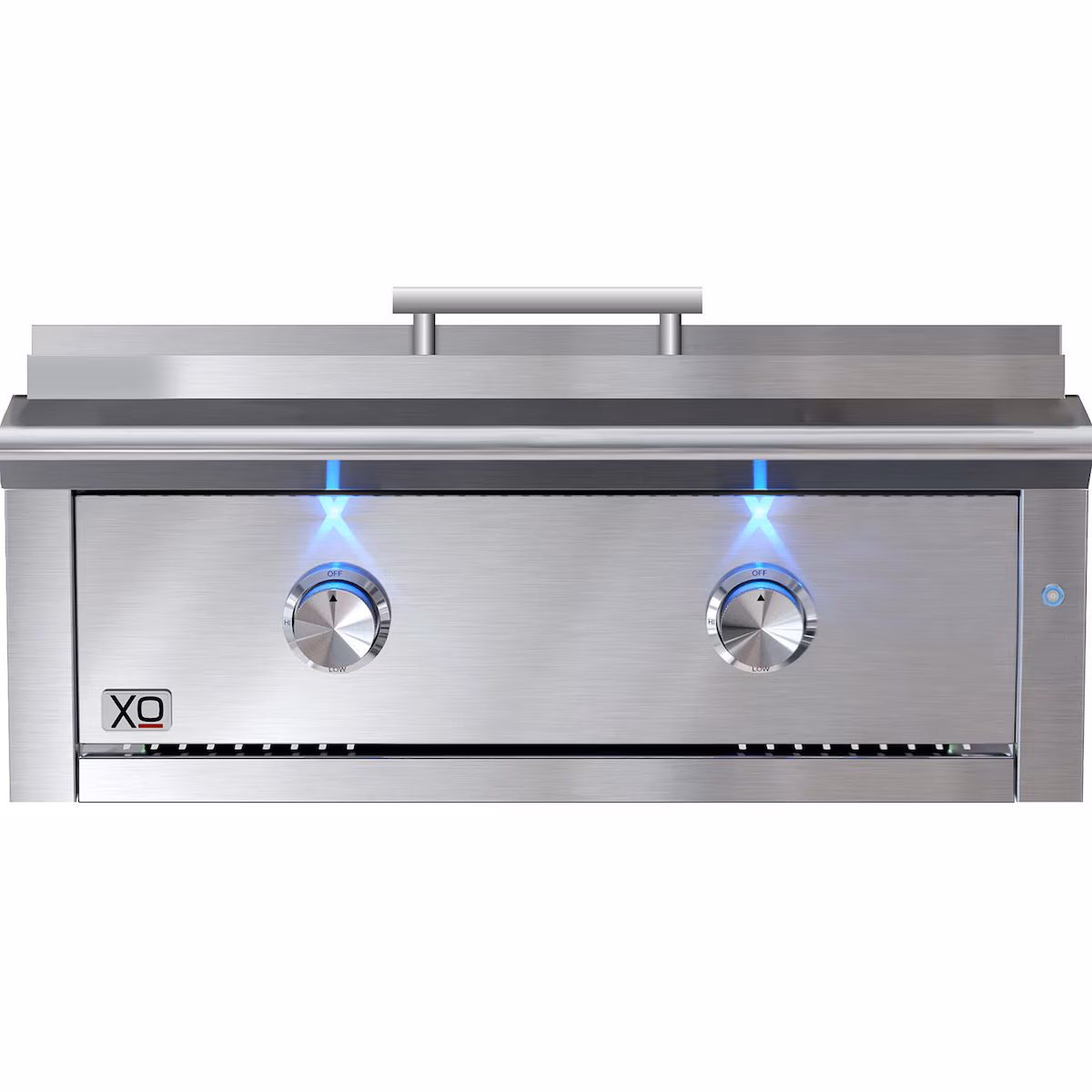 XO Pro-Grade 30-in 2 Burner Built-In Natural Gas Flat Top Grill