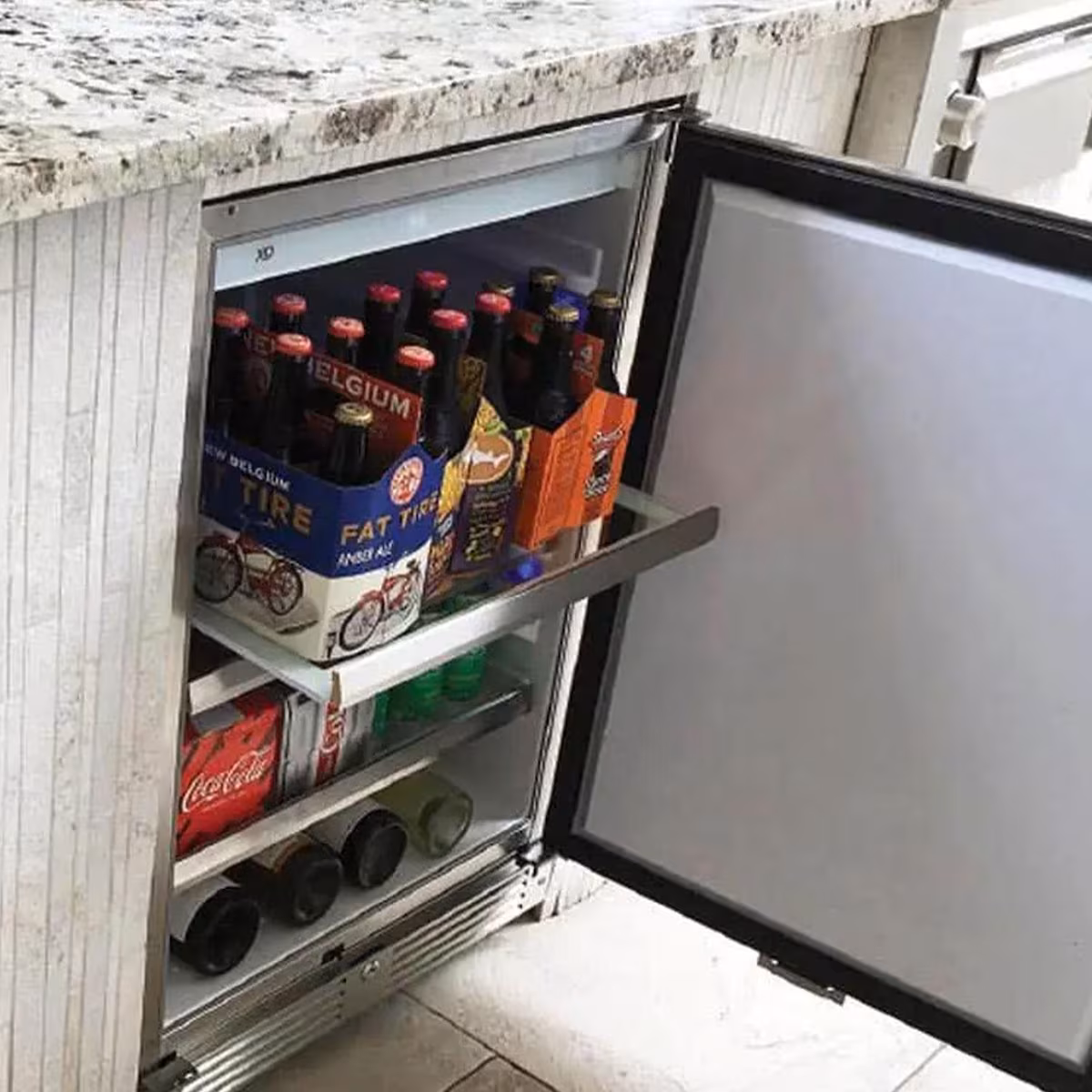 XO 24-Inch 5.7 Cu. Ft. Solid Stainless Steel Refrigerator - Right Hinge - Image 2