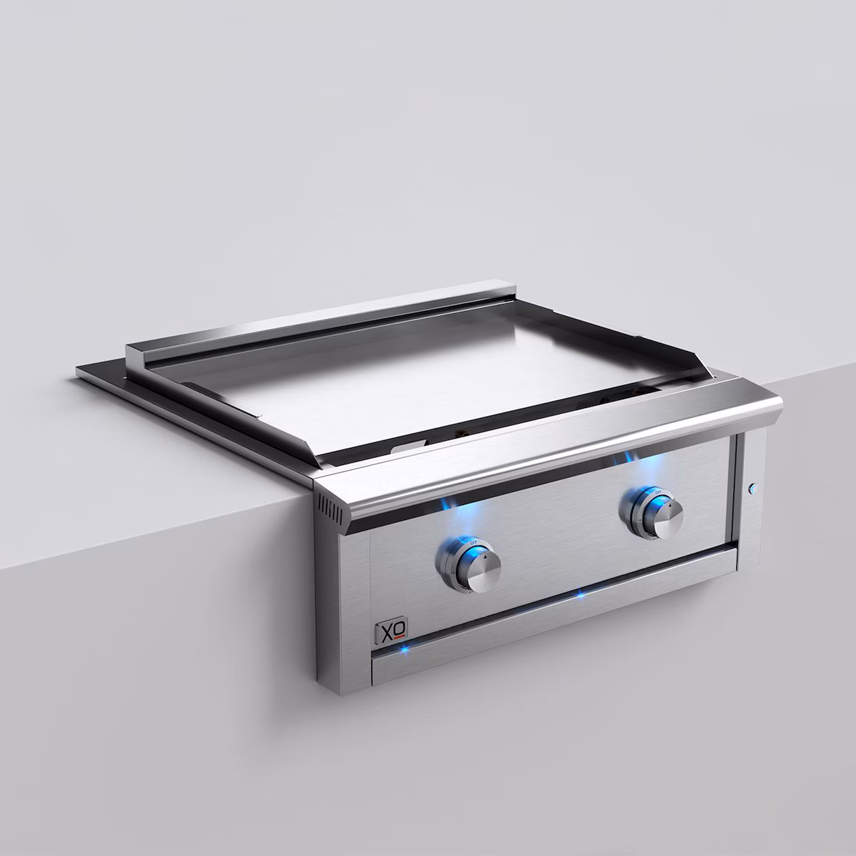 XO Pro-Grade 30-in 2 Burner Built-In Natural Gas Flat Top Grill - Image 5