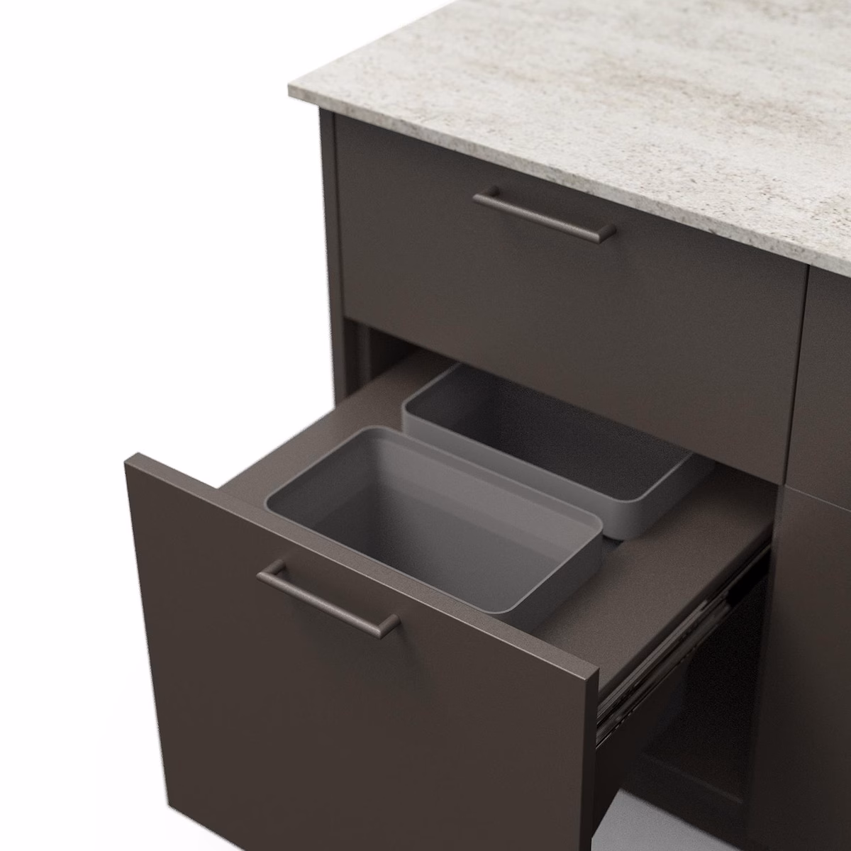 Blaze Golden Hour 10-Ft Outdoor Kitchen Island w/ 40-Inch LTE+ Natural Gas Grill, Fridge, Sink in Architectural Bronze w/ Keon Countertop - Image 6
