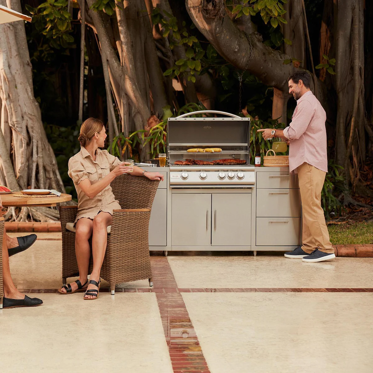 Blaze LTE+ Marine Grade 32-in Propane Grill Center