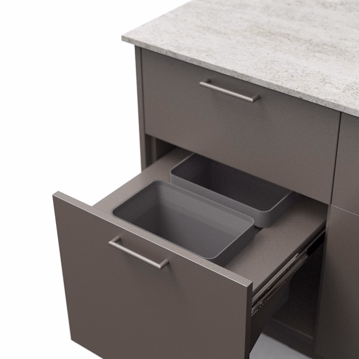 Blaze Sunrise 8-Ft Outdoor Kitchen Island w/ 32-Inch LTE+ Propane Grill in Gunmetal w/ Keon Countertop - Image 7