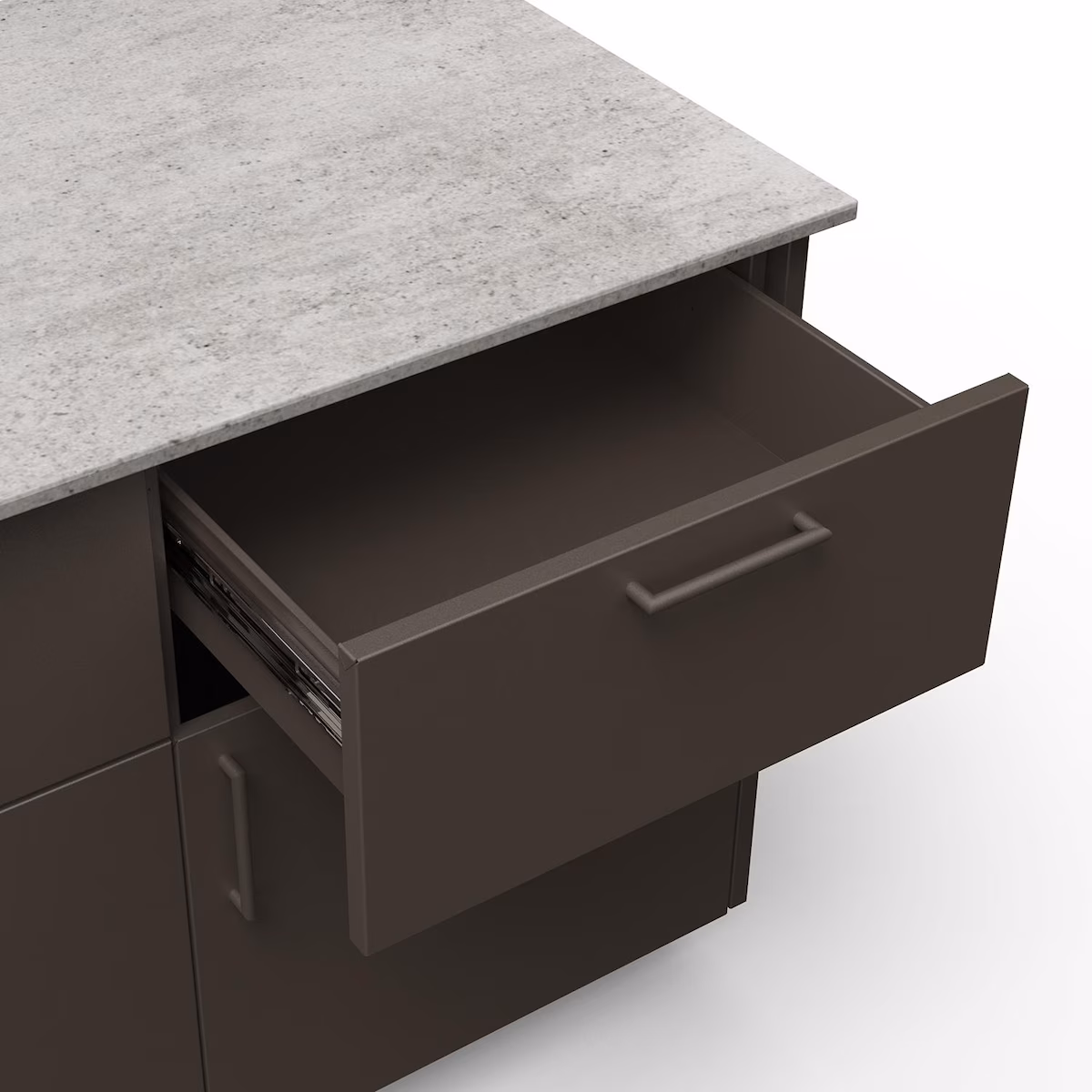 Blaze Golden Hour 10-Ft Outdoor Kitchen Island w/ 40-Inch LTE+ Natural Gas Grill, Fridge, Sink in Architectural Bronze w/ Keon Countertop - Image 4