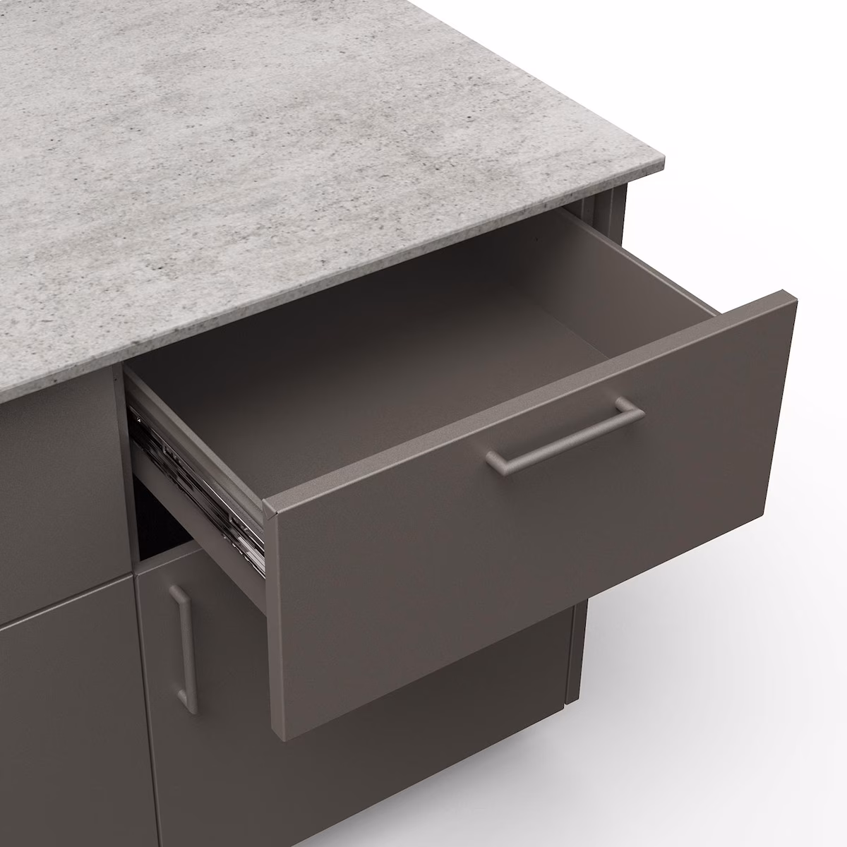 Blaze Sunrise 8-Ft Outdoor Kitchen Island w/ 32-Inch LTE+ Propane Grill in Gunmetal w/ Keon Countertop - Image 5
