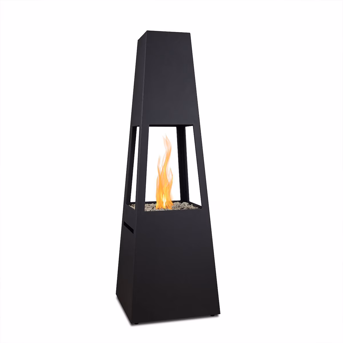 Metal Chiminea 70 Inch Square Propane Fire Column - Image 7
