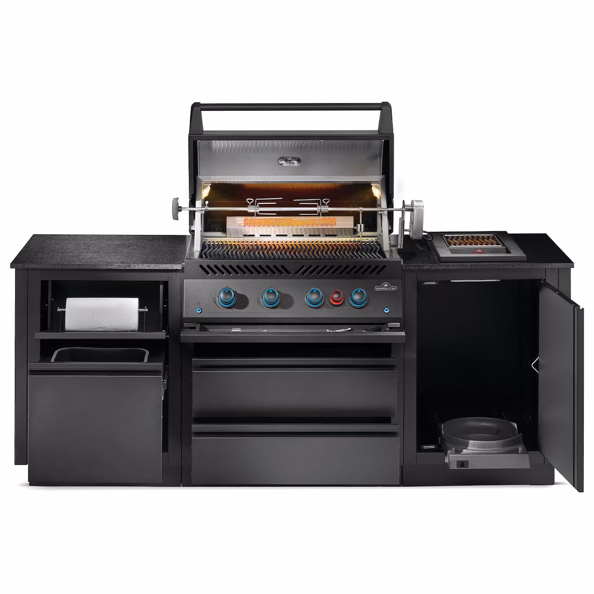 Napoleon OASIS 301 Outdoor Kitchen Island w/ Side Burner & 700 Series 32-in Propane Grill Head - ODK301-BIG32RBPMK-1 - Image 4