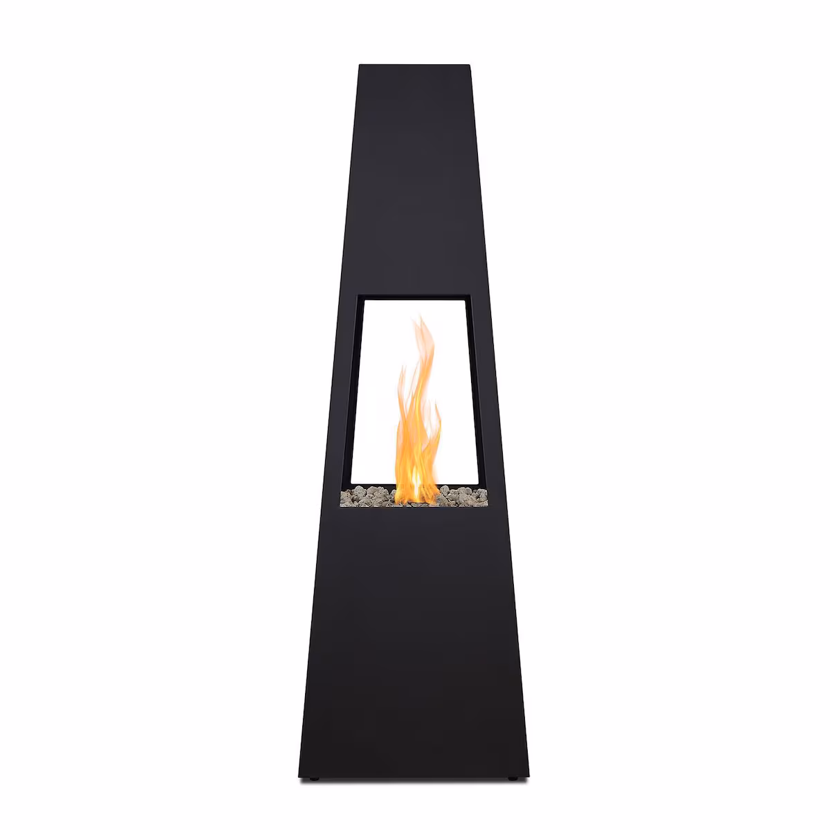 Metal Chiminea 70 Inch Square Propane Fire Column - Image 6