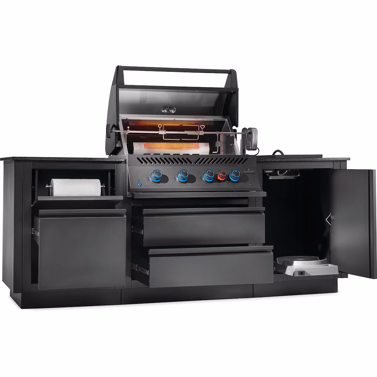 Napoleon OASIS 301 Outdoor Kitchen Island w/ Side Burner & 700 Series 32-in Propane Grill Head - ODK301-BIG32RBPMK-1 - Image 3