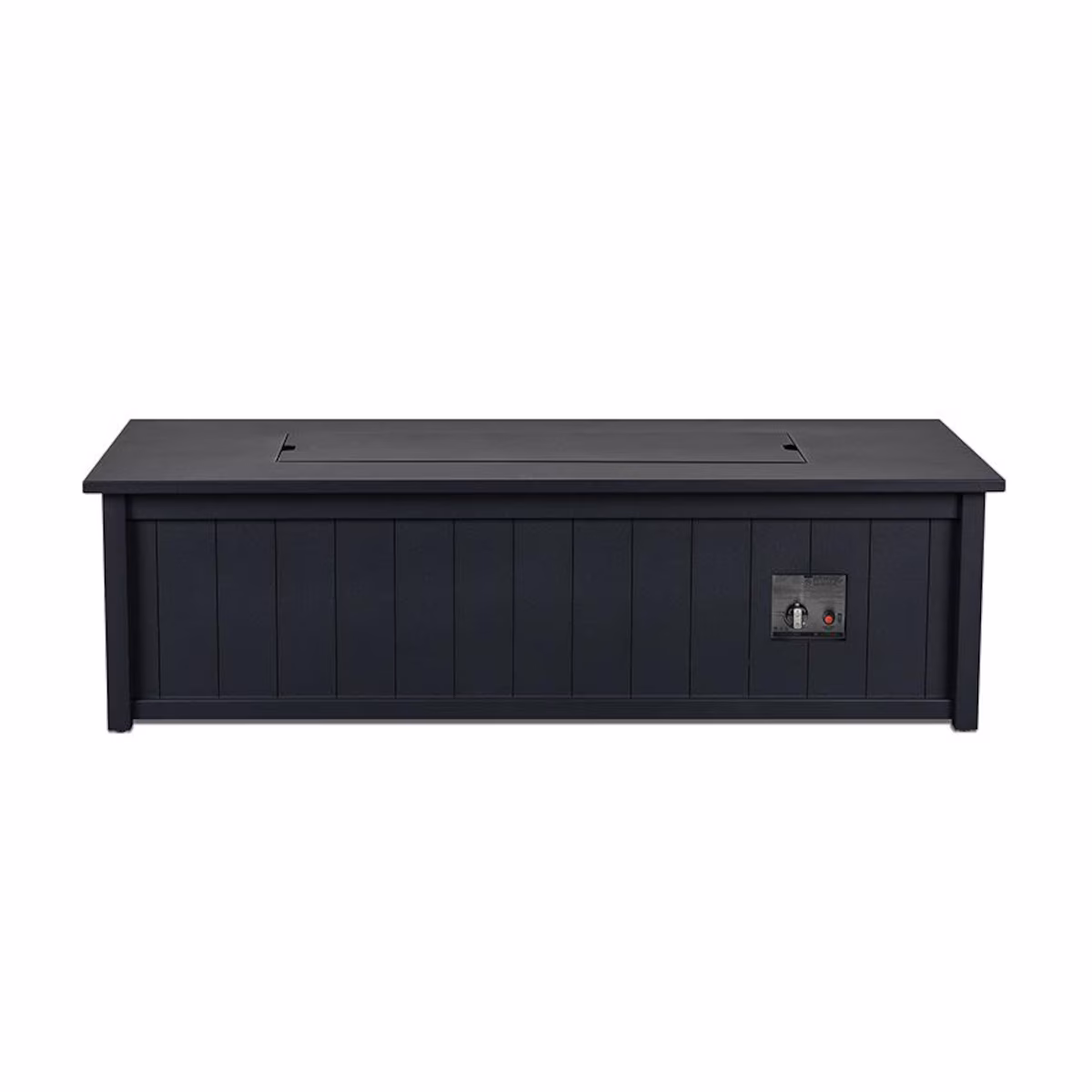 Landon Bay 70 Inch Rectangular Aluminum Propane Fire Pit Table - Image 3